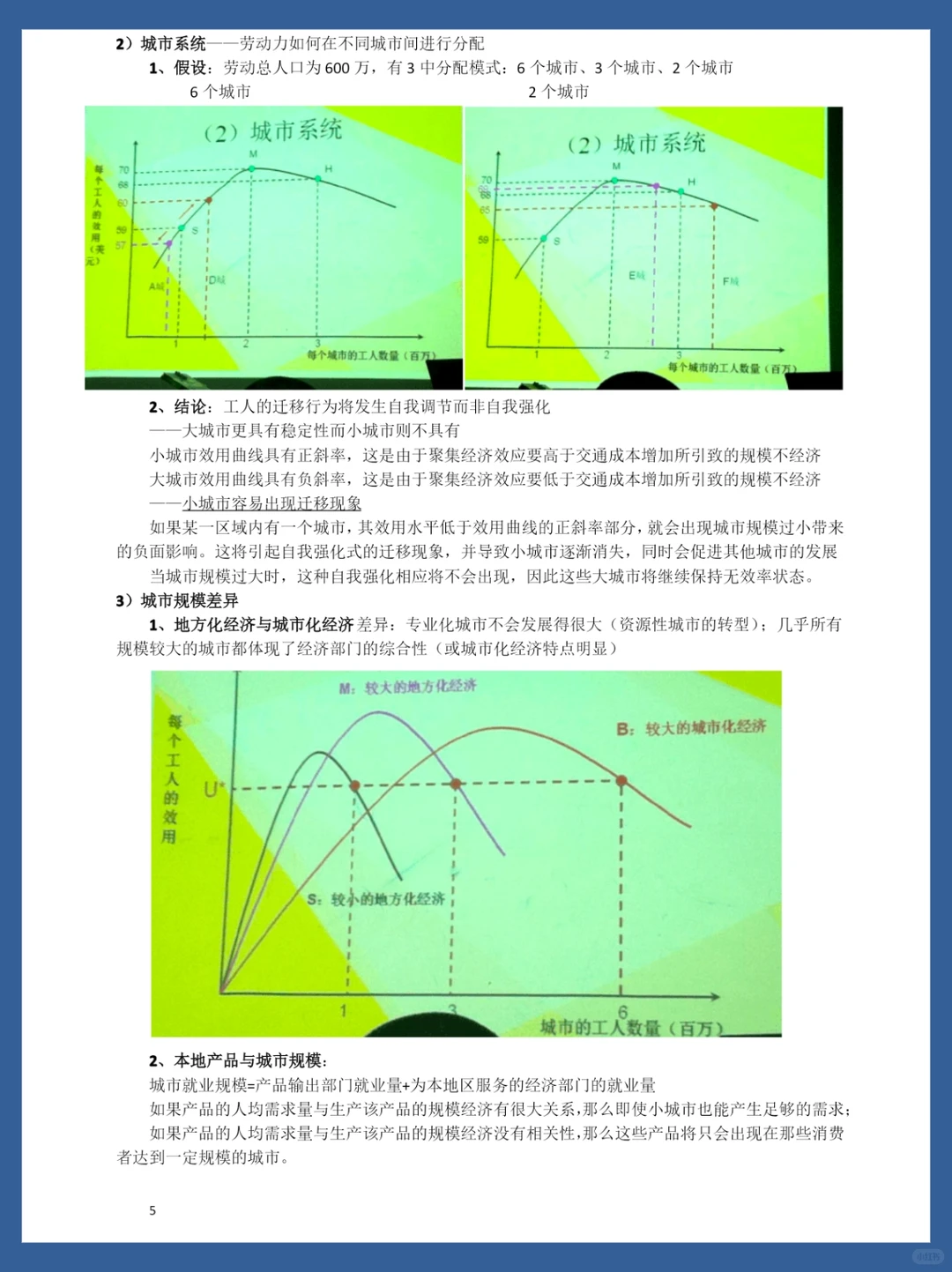 城市经济学期末考试资料 看完轻松90➕❗