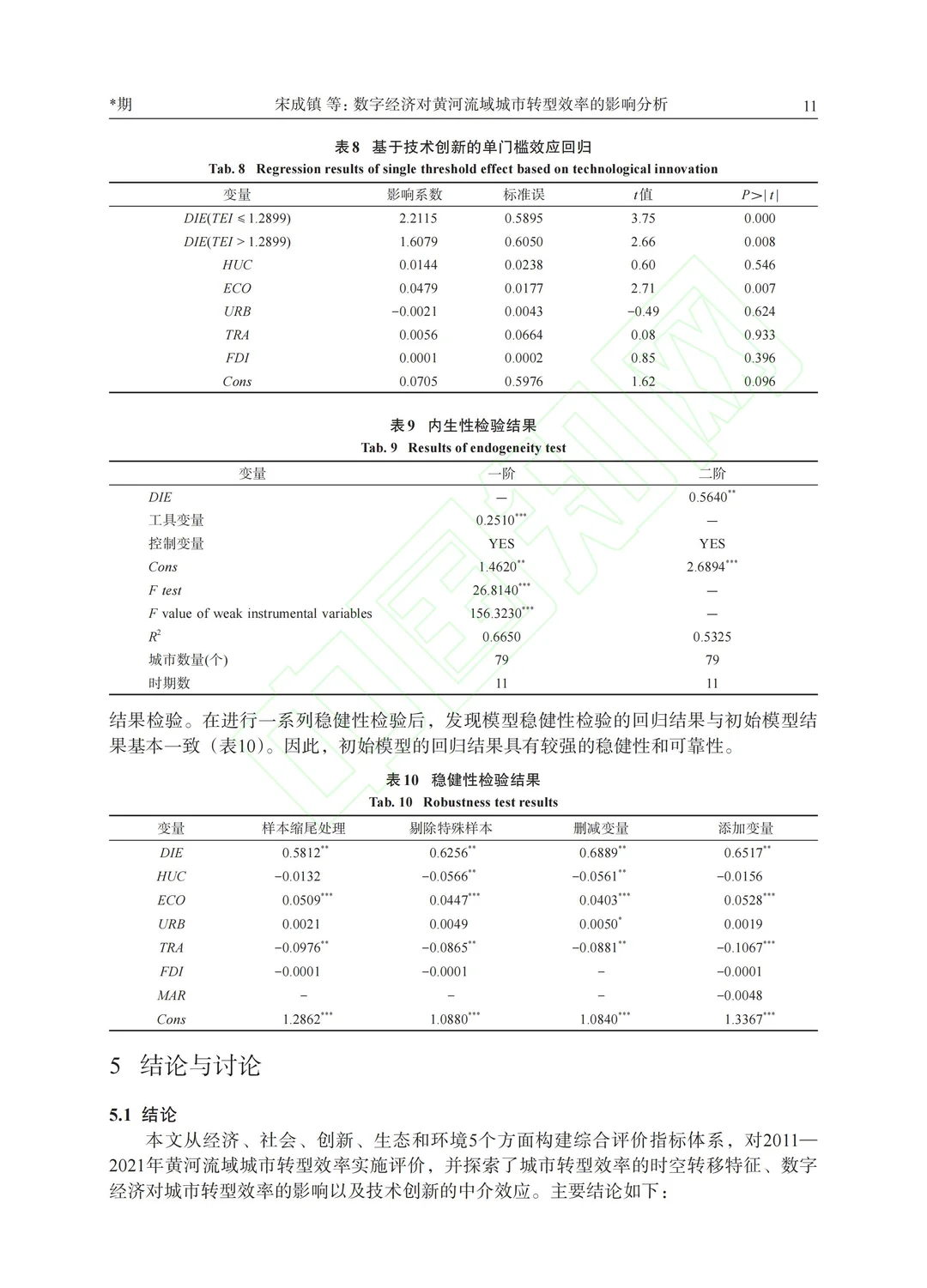 数字经济对黄河流域城市转型效率的影响分析