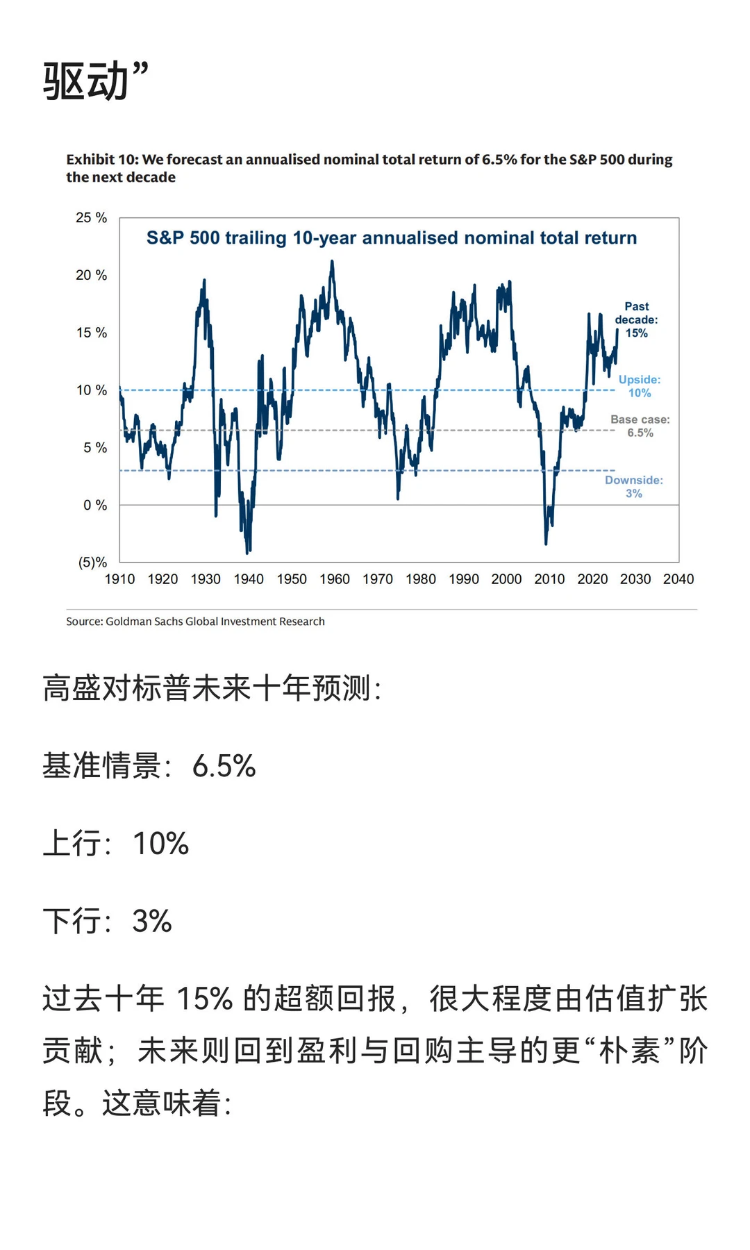 高盛全球投资策略：未来十年的概率版图