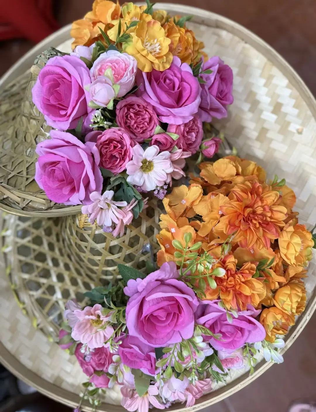 亲子款，布朗族簪花帽子