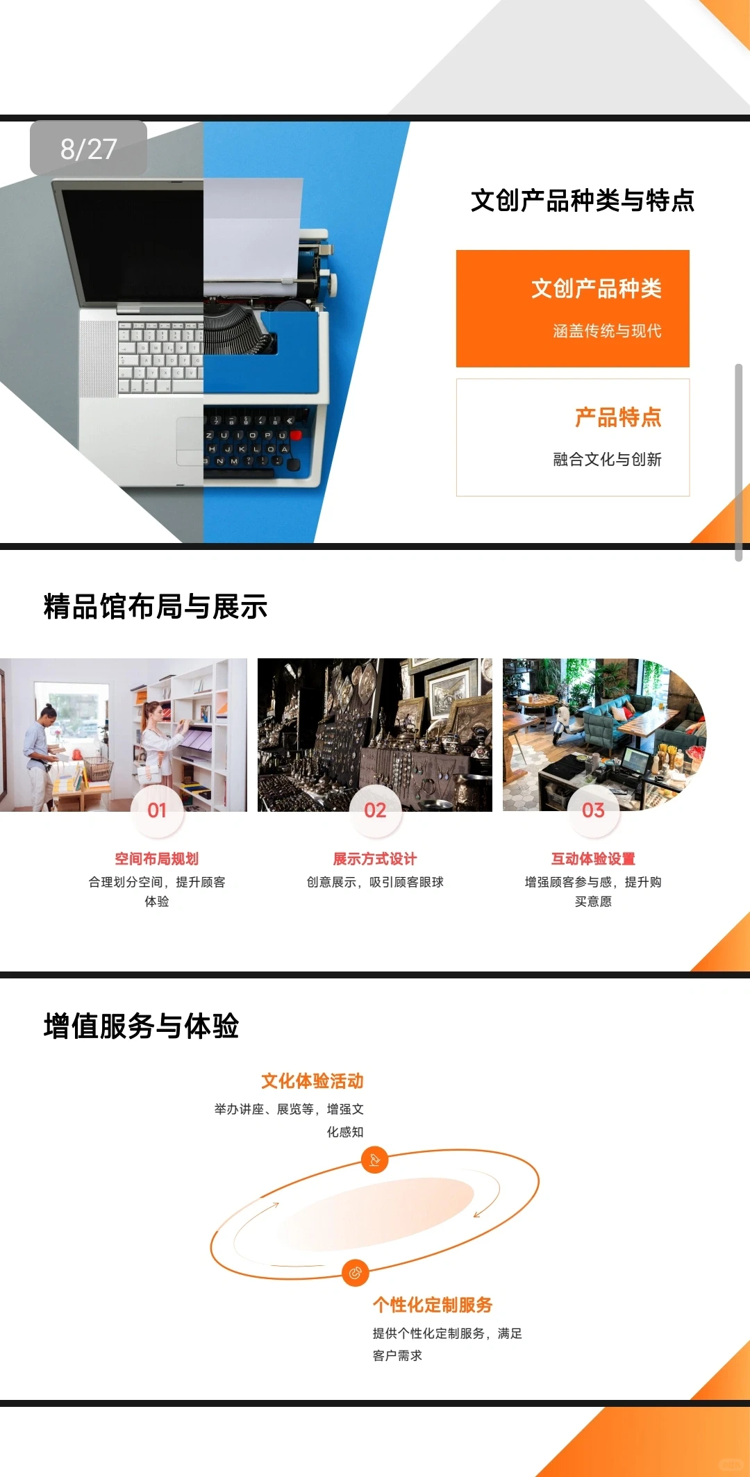 (文创精品馆商业计划书)完整版Word＋PPT