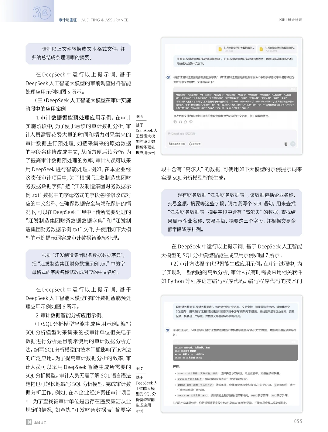DeepSeek人工智能大模型在审计中的应用研究