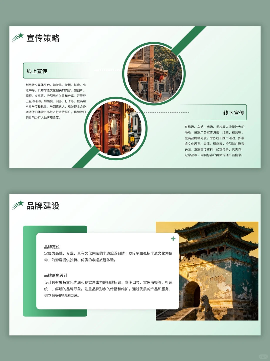 非遗旅游大学生创业计划书ppt和word
