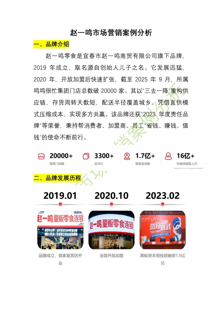 #赵一鸣市场营销案例分析#案例分析