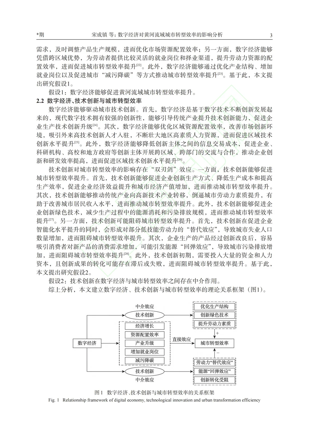 数字经济对黄河流域城市转型效率的影响分析