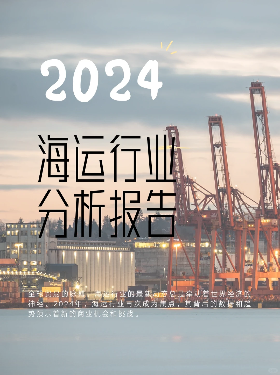 2024年海运行业分析
