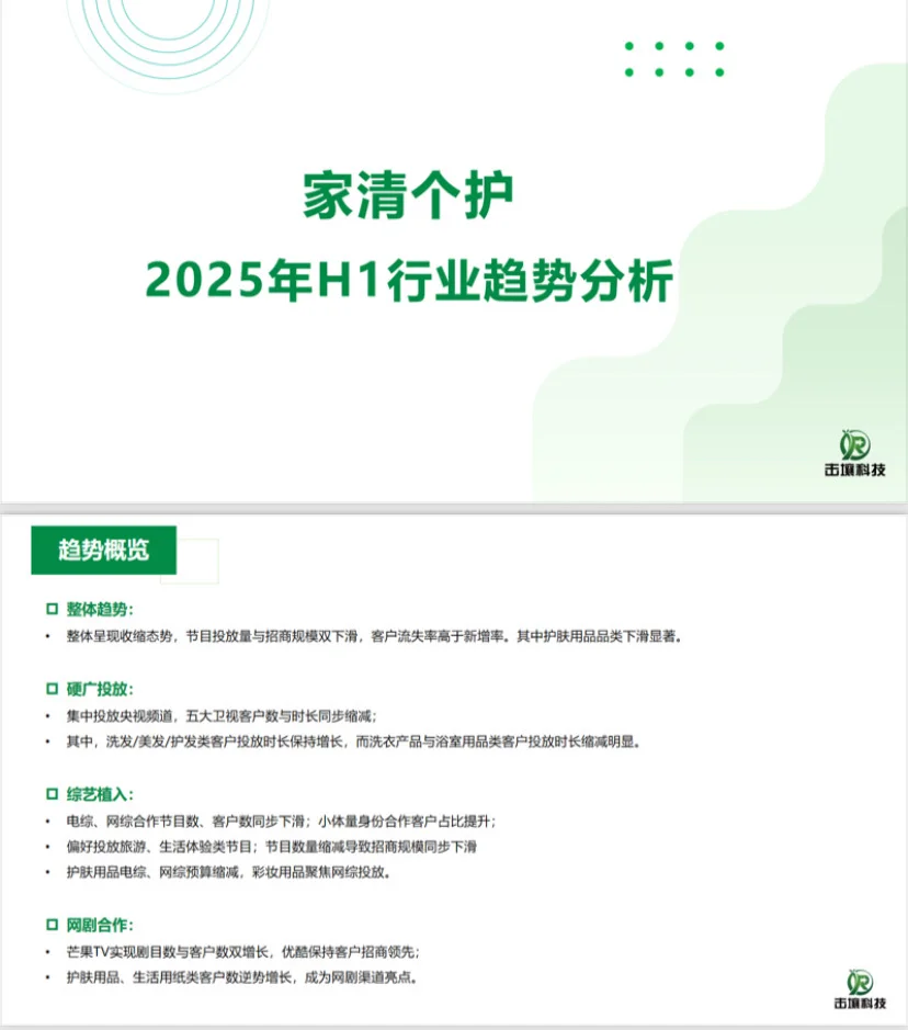 2025家清个护行业趋势来了!??