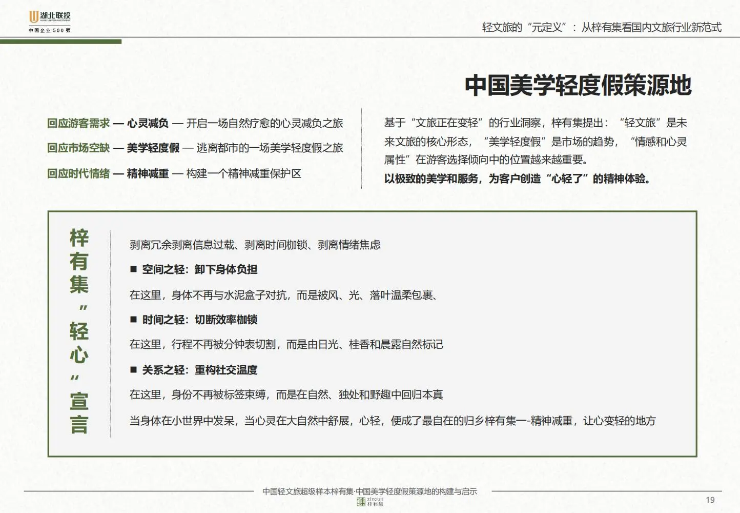 轻文旅破局指南：梓有集实操逻辑?