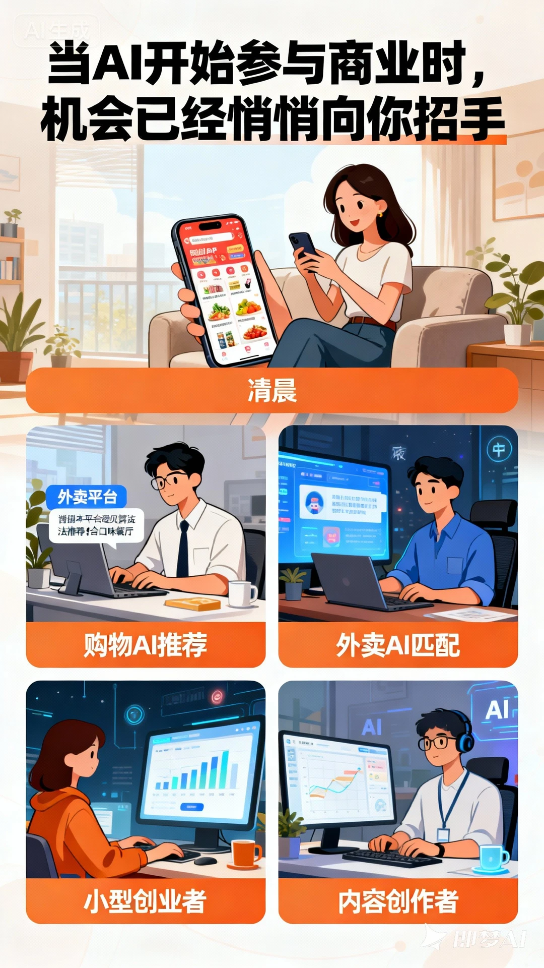 当 AI 开始参与商业时，机会已经悄悄向你招