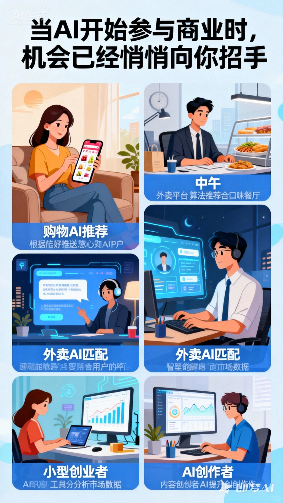 当 AI 开始参与商业时，机会已经悄悄向你招