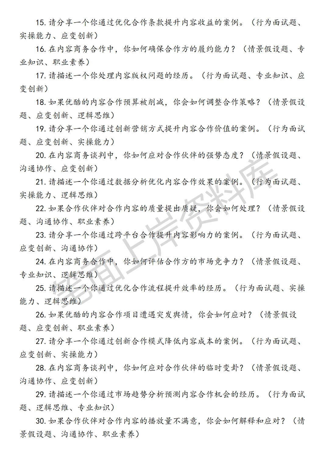 优酷高级内容商务专员
