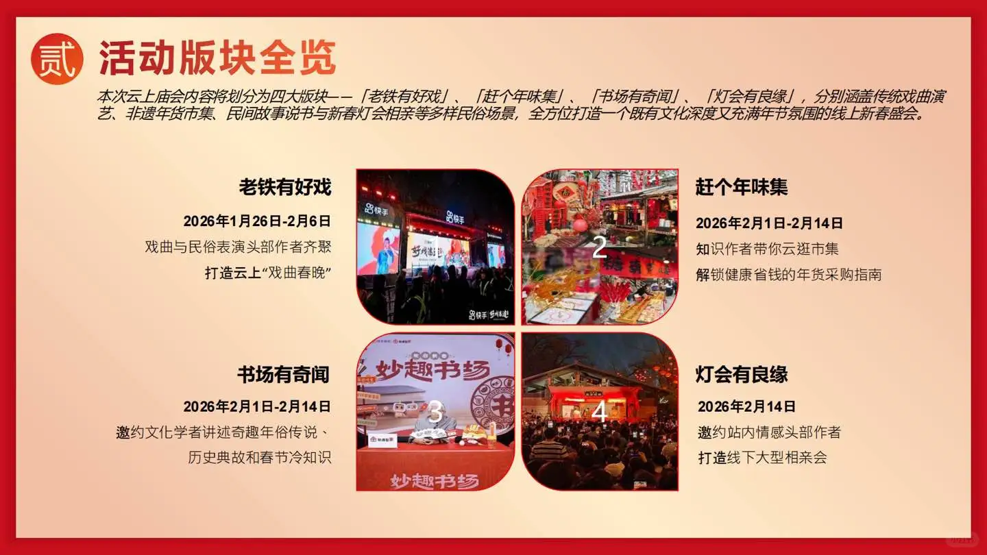 2026快手云上庙会招商方案