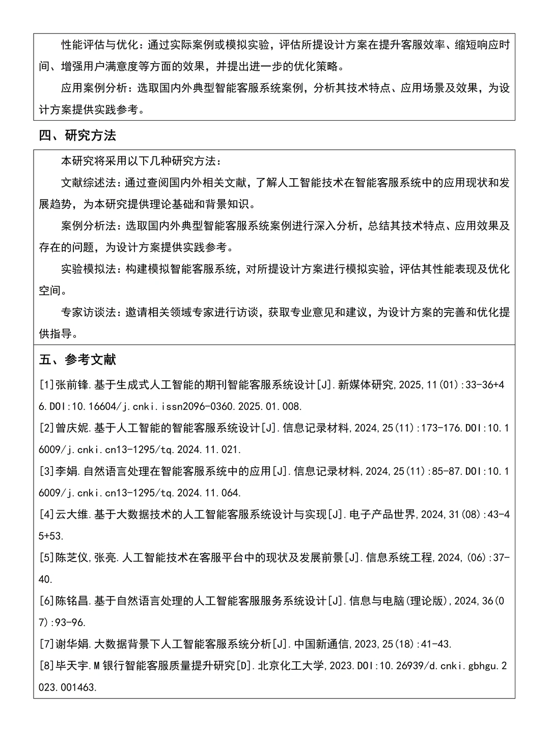 导师给的人工智能专业开题报告模板,?抄