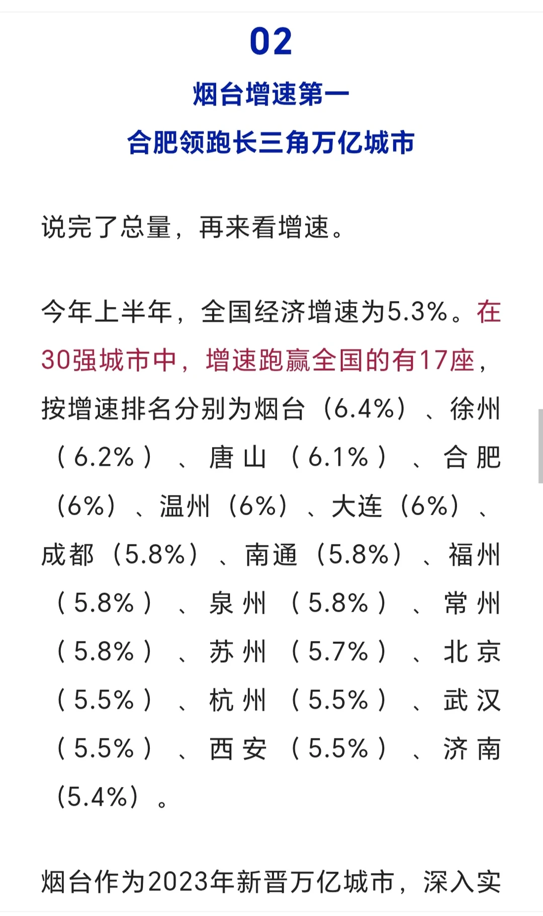 2025年上半年经济30强城市分析