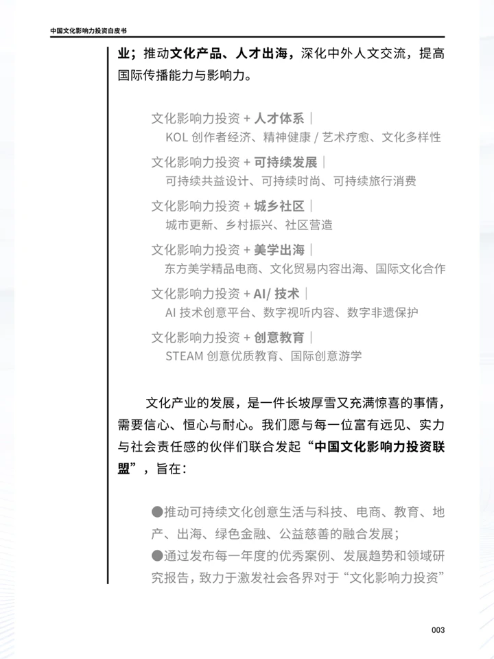 一份白皮书洞察中国文化影响力投资趋势