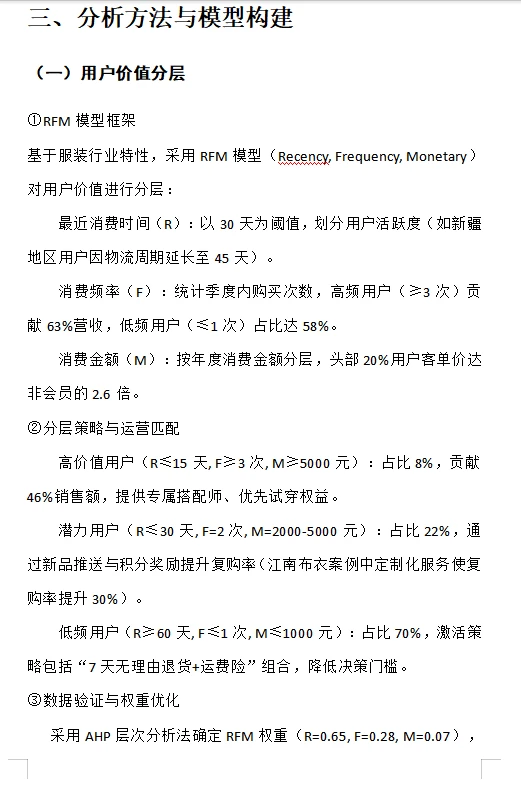 商务数据分析报告作业 商业大数据分析