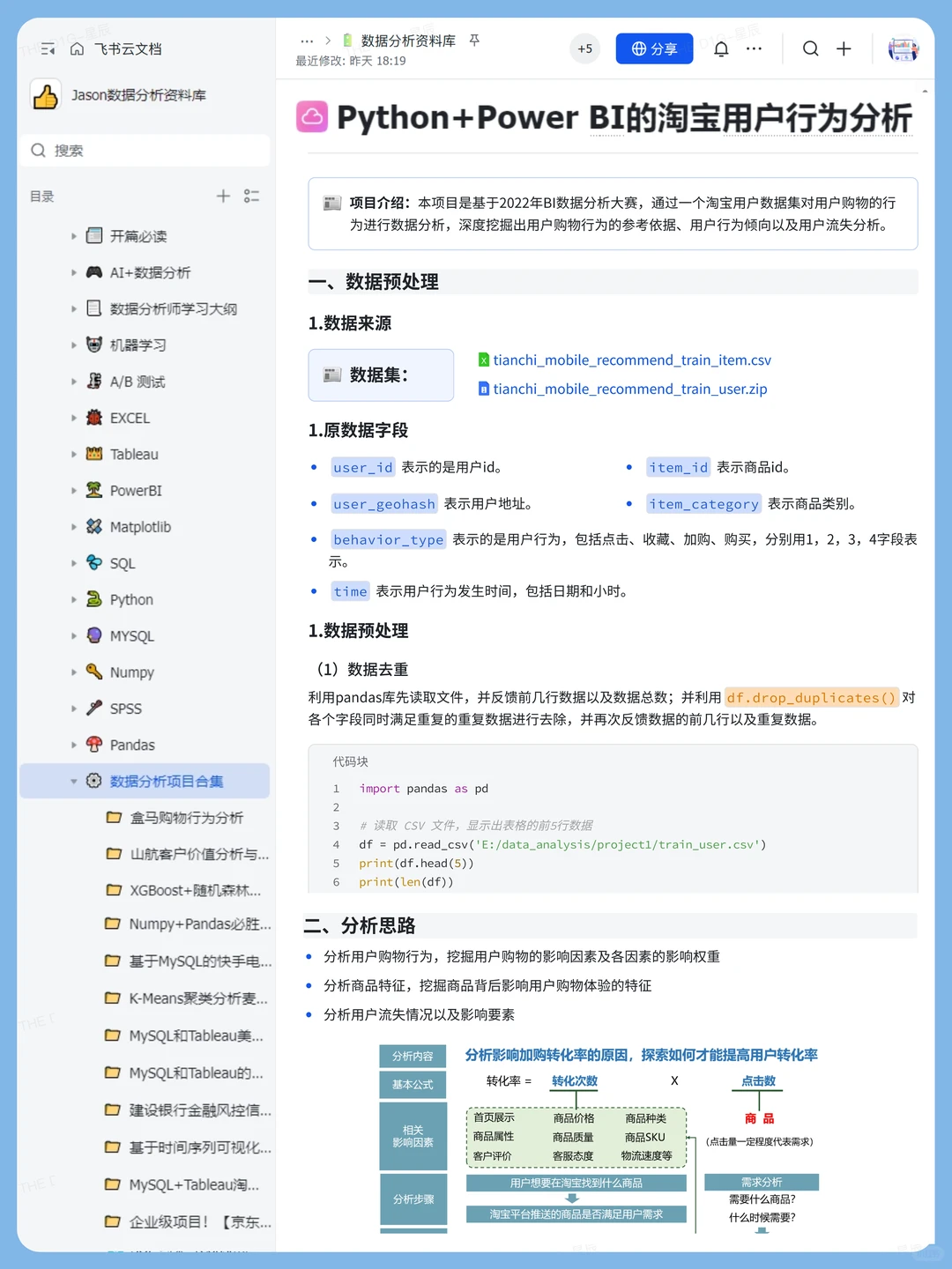 小而全的【数据分析项目网站】✌️