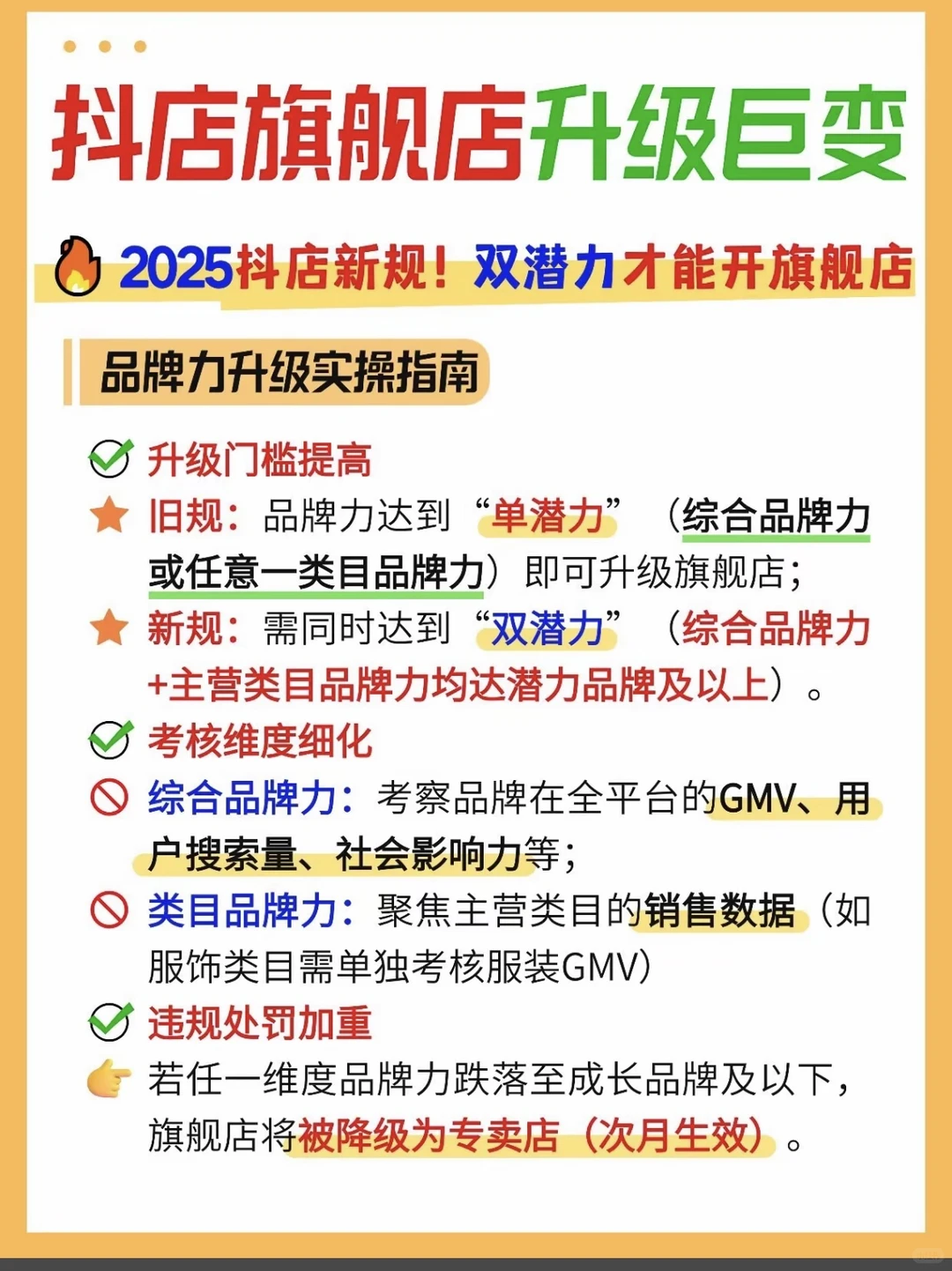 旗舰店需要双潜力