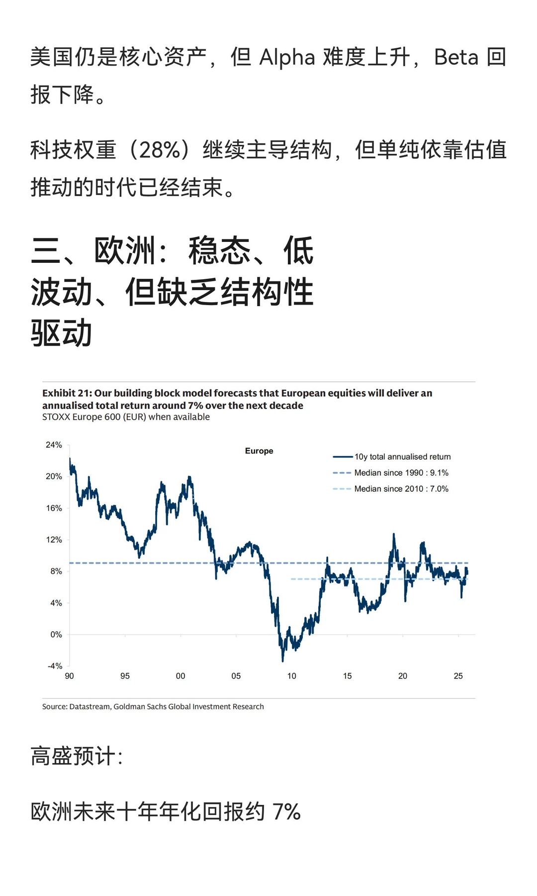 高盛全球投资策略：未来十年的概率版图