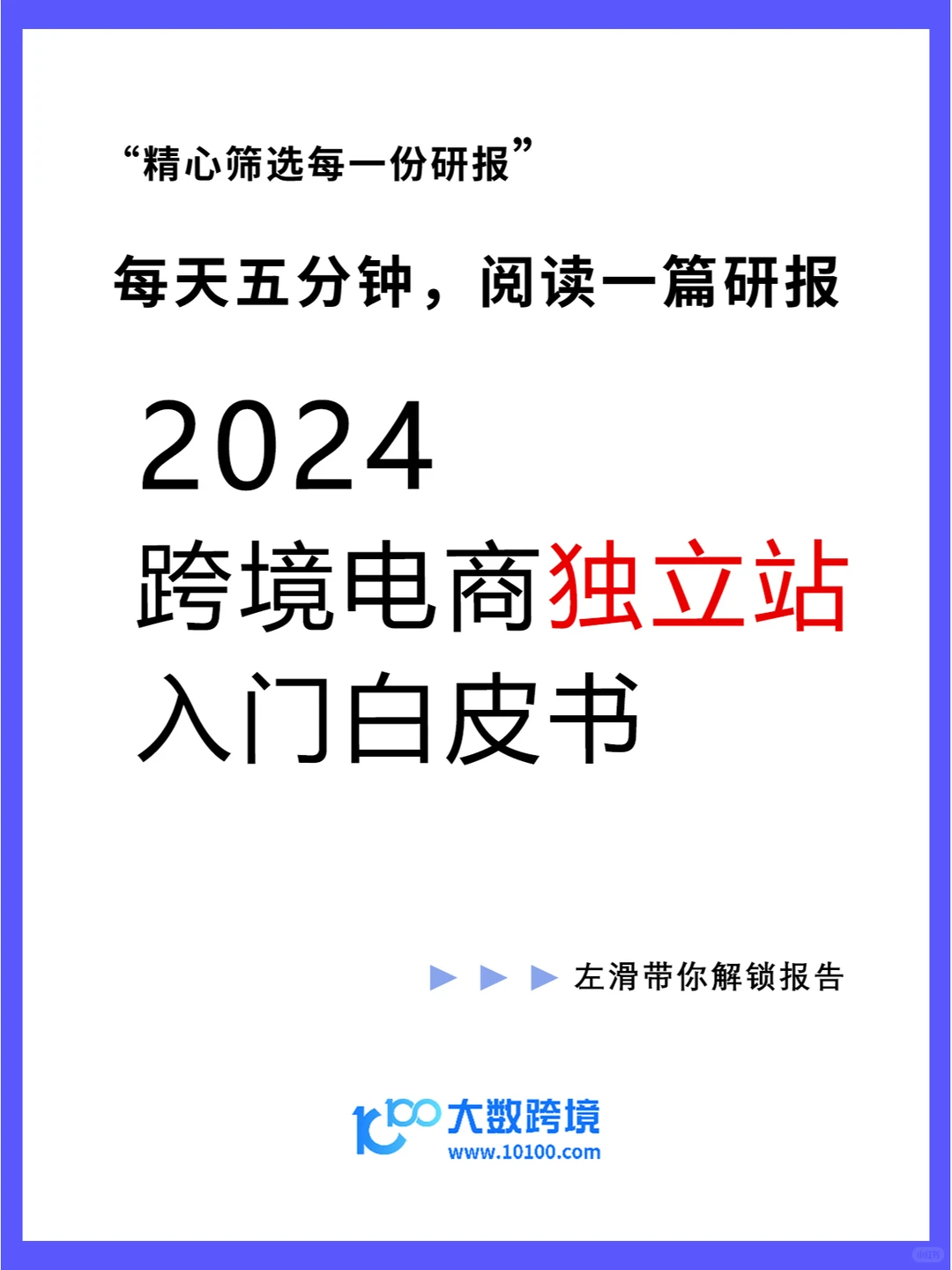 2024年跨境电商独立站入门白皮书 | 46页