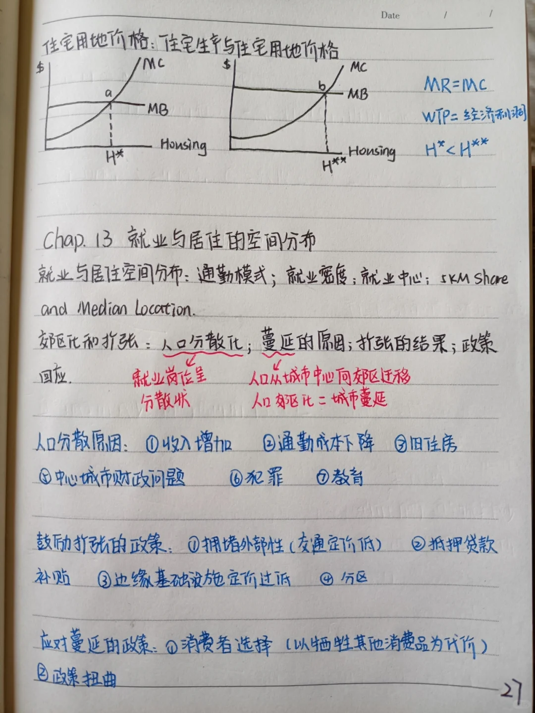 城市经济学第十到十三章