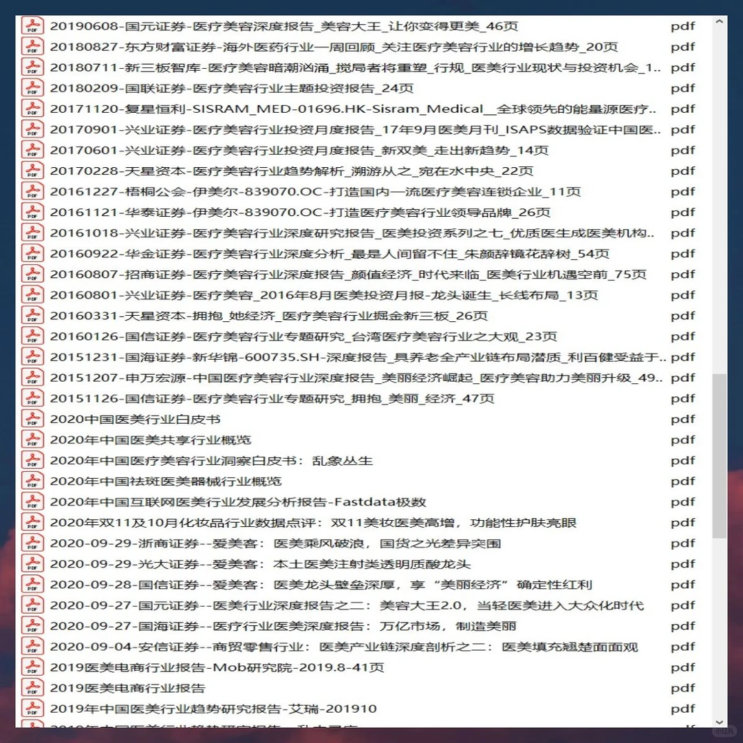 医疗美容行业研究报告医美产业白皮书