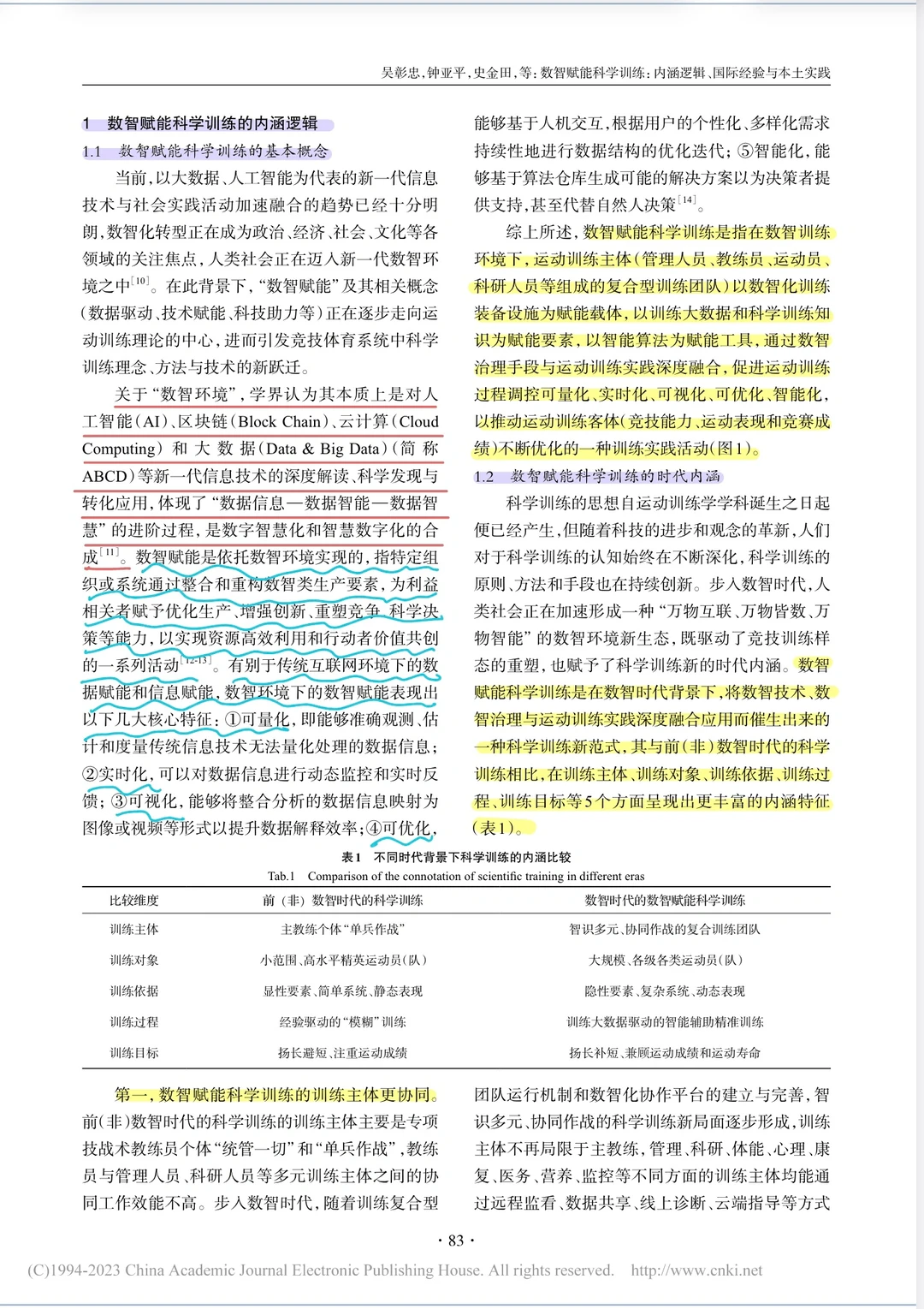 体育论文带读:数智赋能运动训练