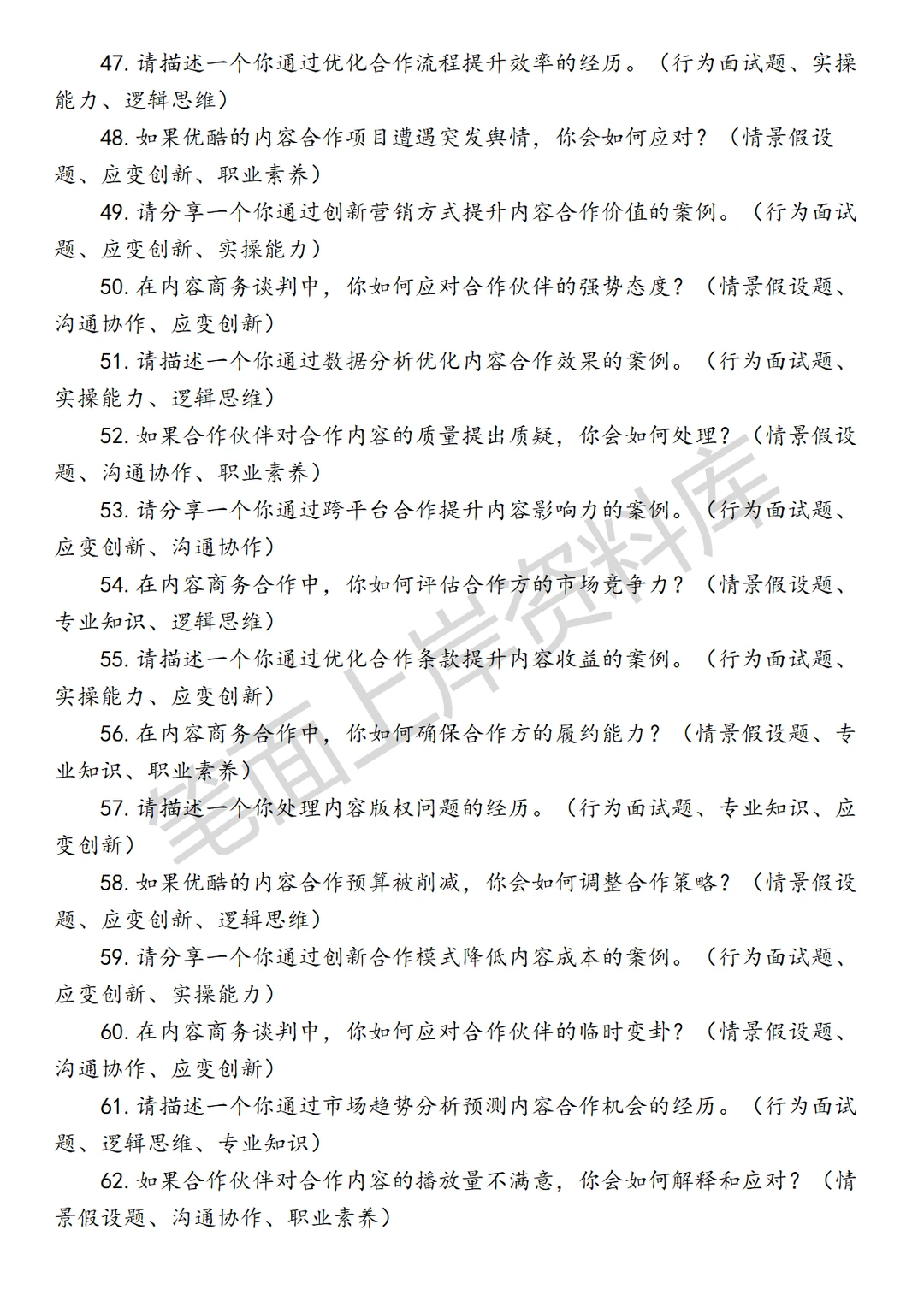 优酷高级内容商务专员