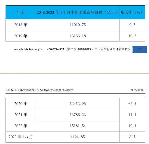 水果行业市场研究与发展前景预测报告