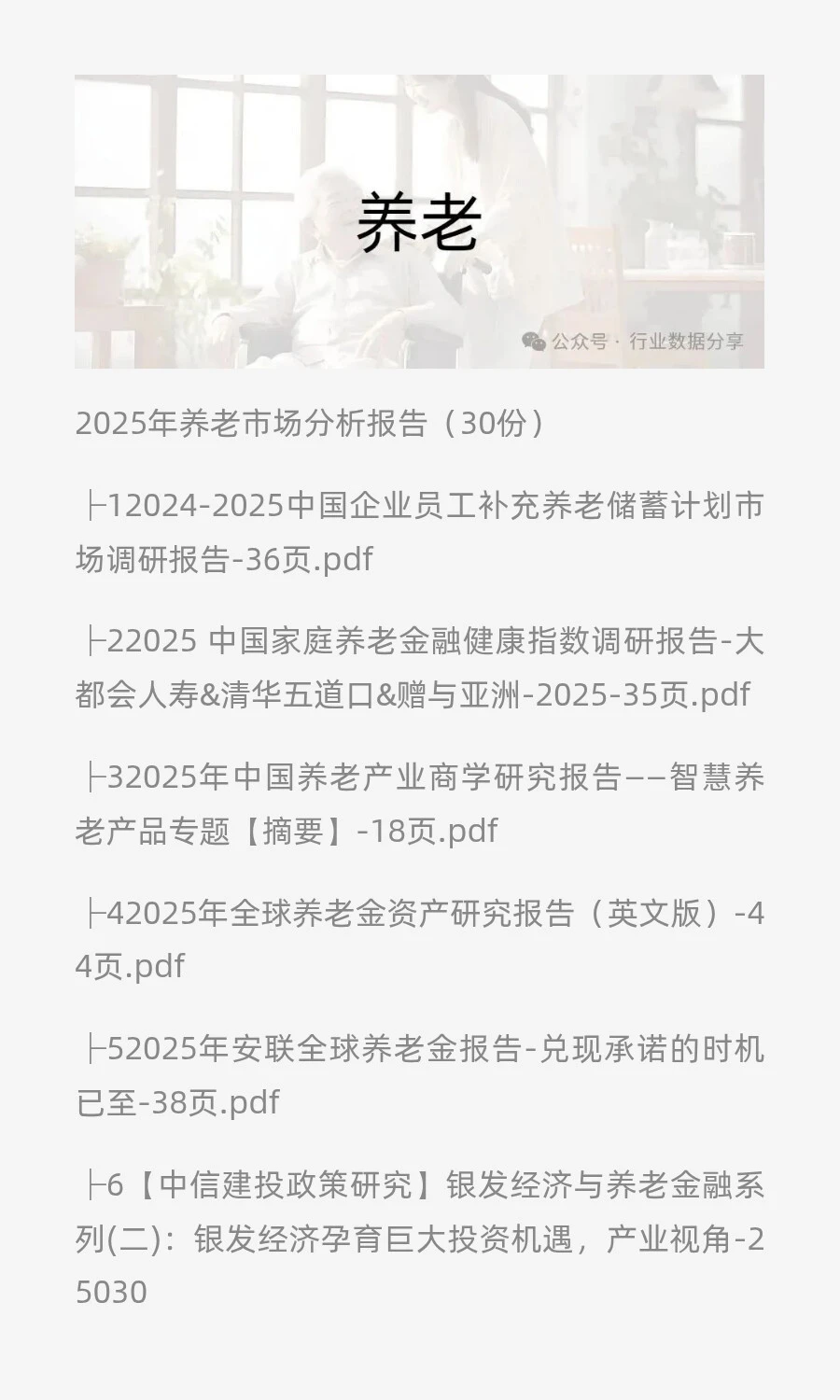 2025年养老市场分析报告（30份）