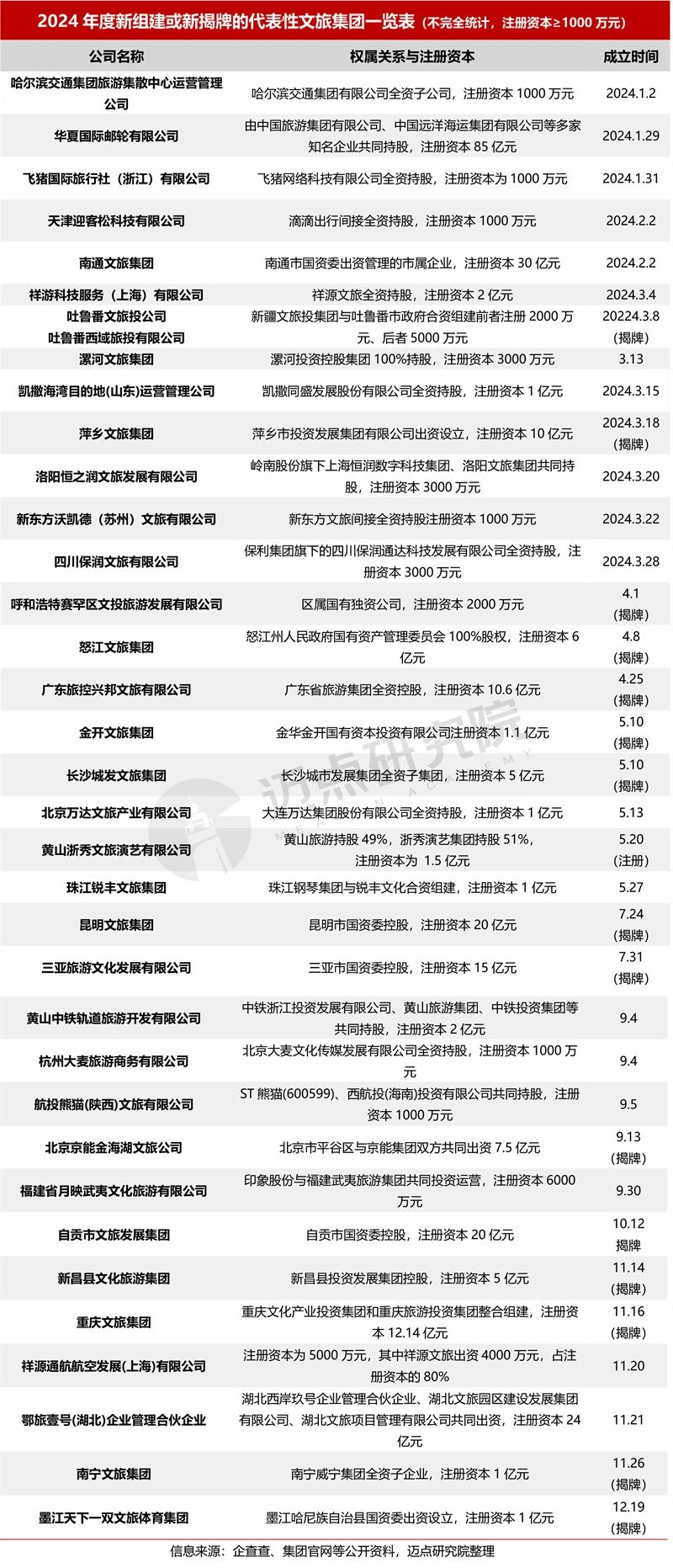 2024年度文旅集团投融资分析报告