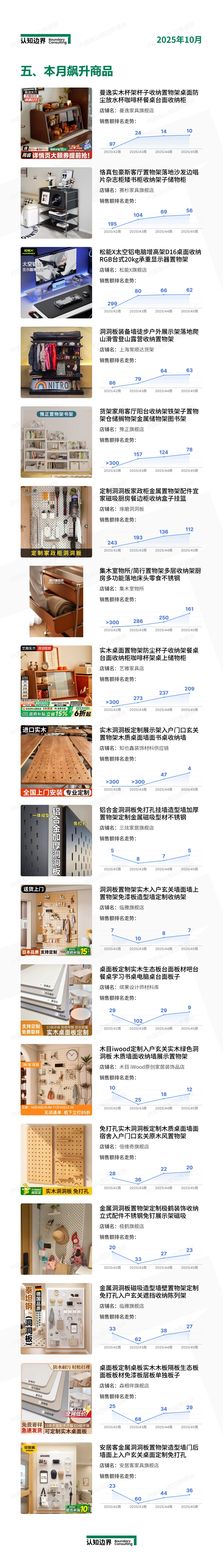 11月认知边界行业报告 搁板/置物架/家用