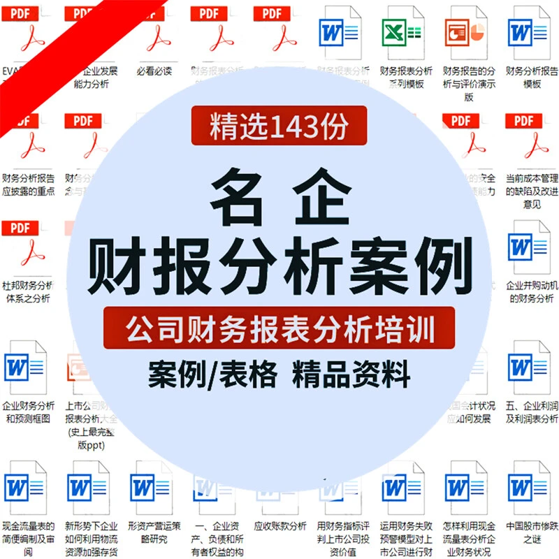 企业上市公司财务报表财报分析报告案例资料
