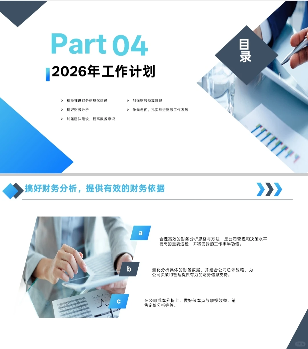 终于找到这组年度财务报告模版了