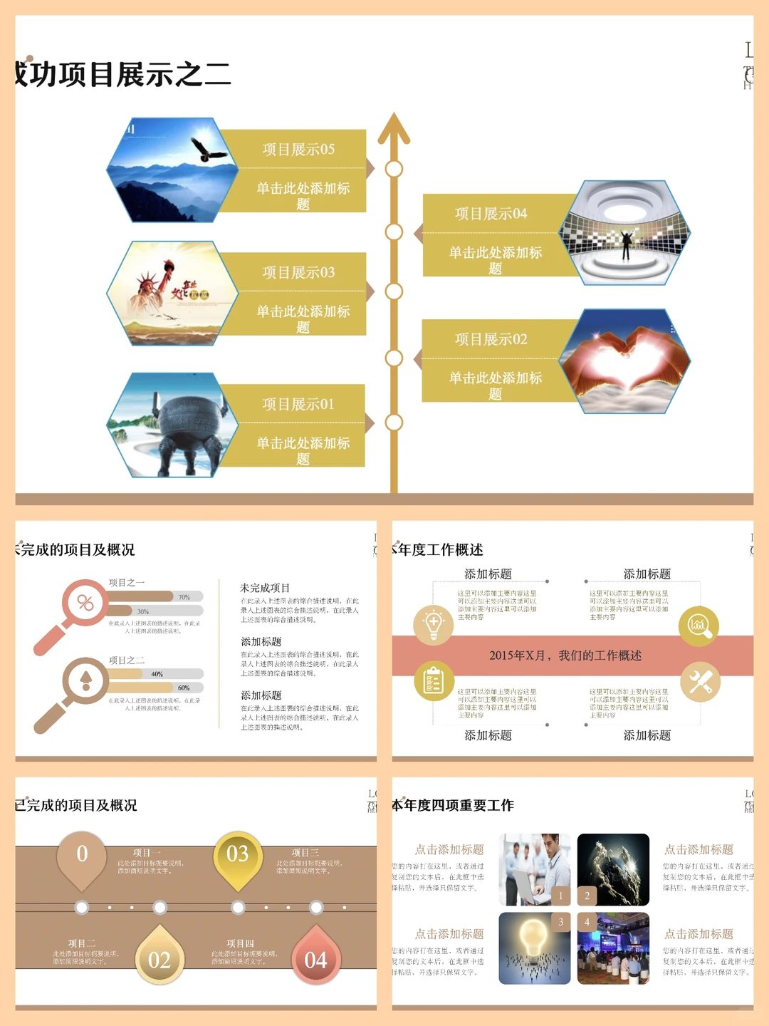 能把年终总结?讲清楚的PPTⅠ长这样