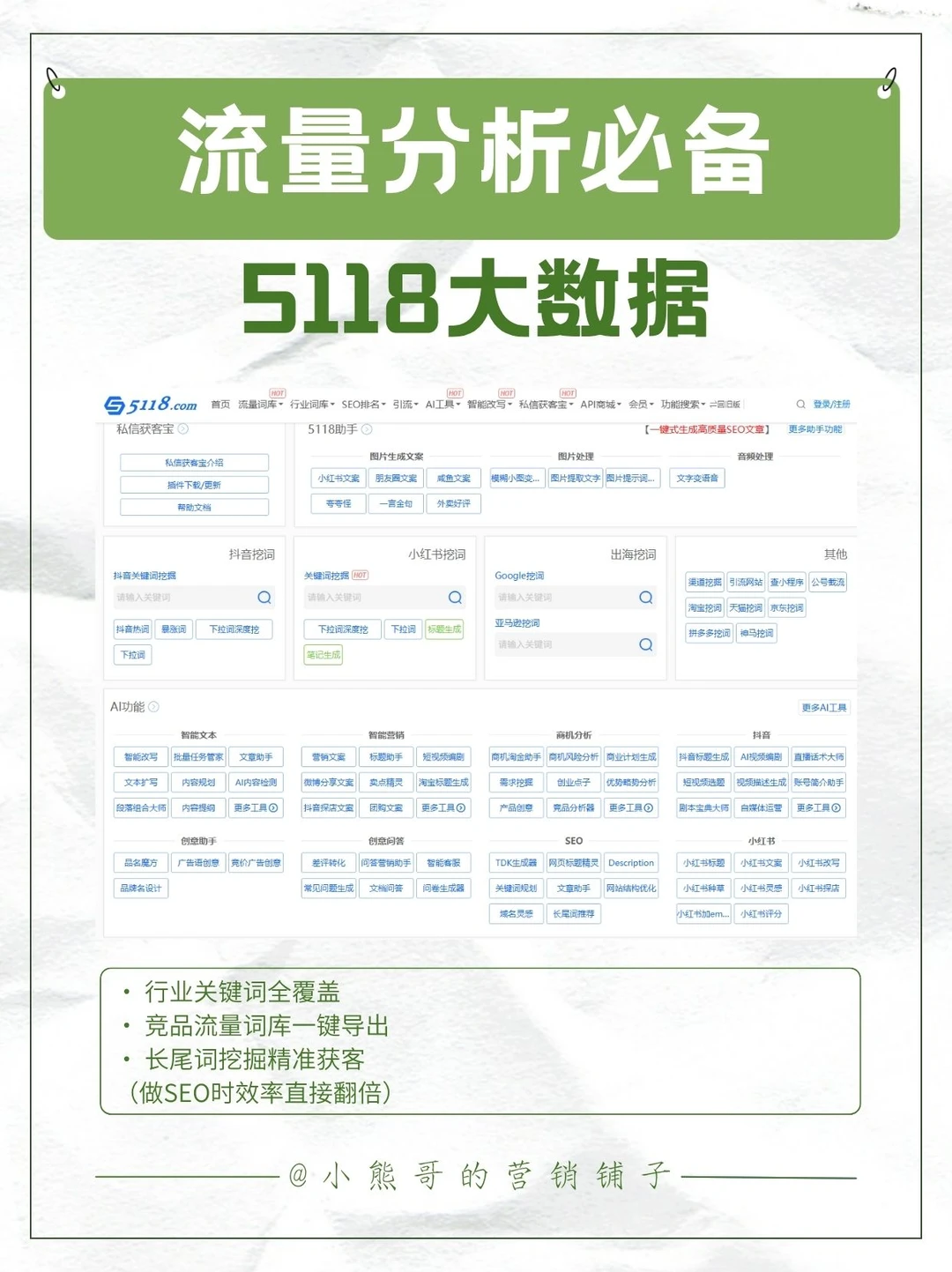 救了大命，5个数据网站让我在营销圈横着走