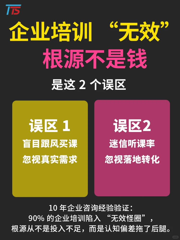 企业培训 “无效” 根源不是钱,是这 2 个误区