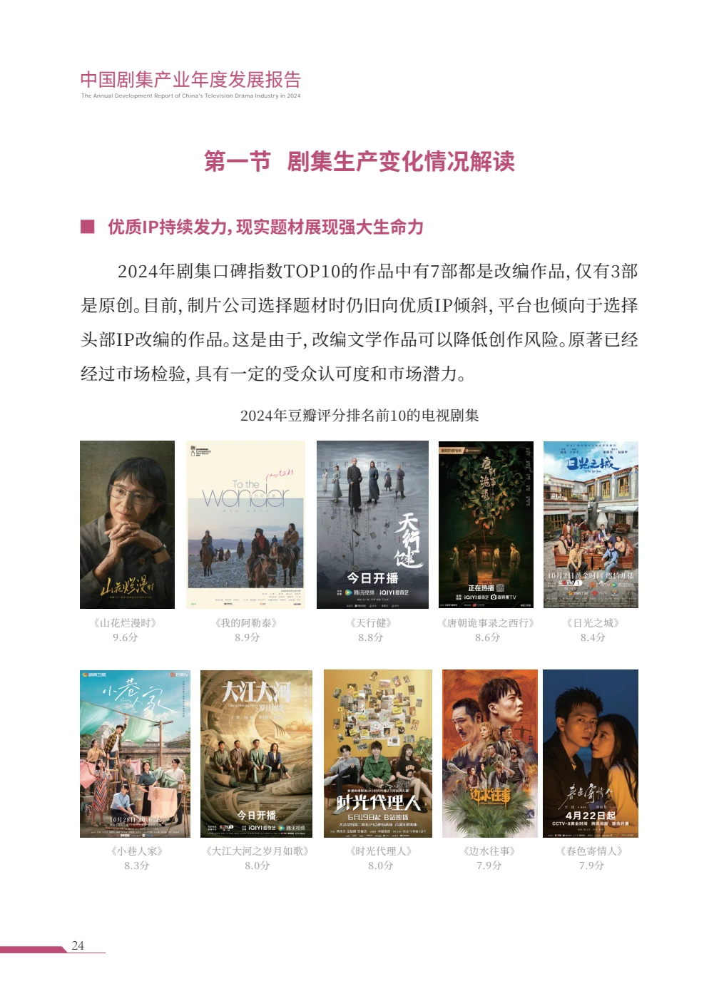 春色｜《中国剧集产业年度发展报告》?