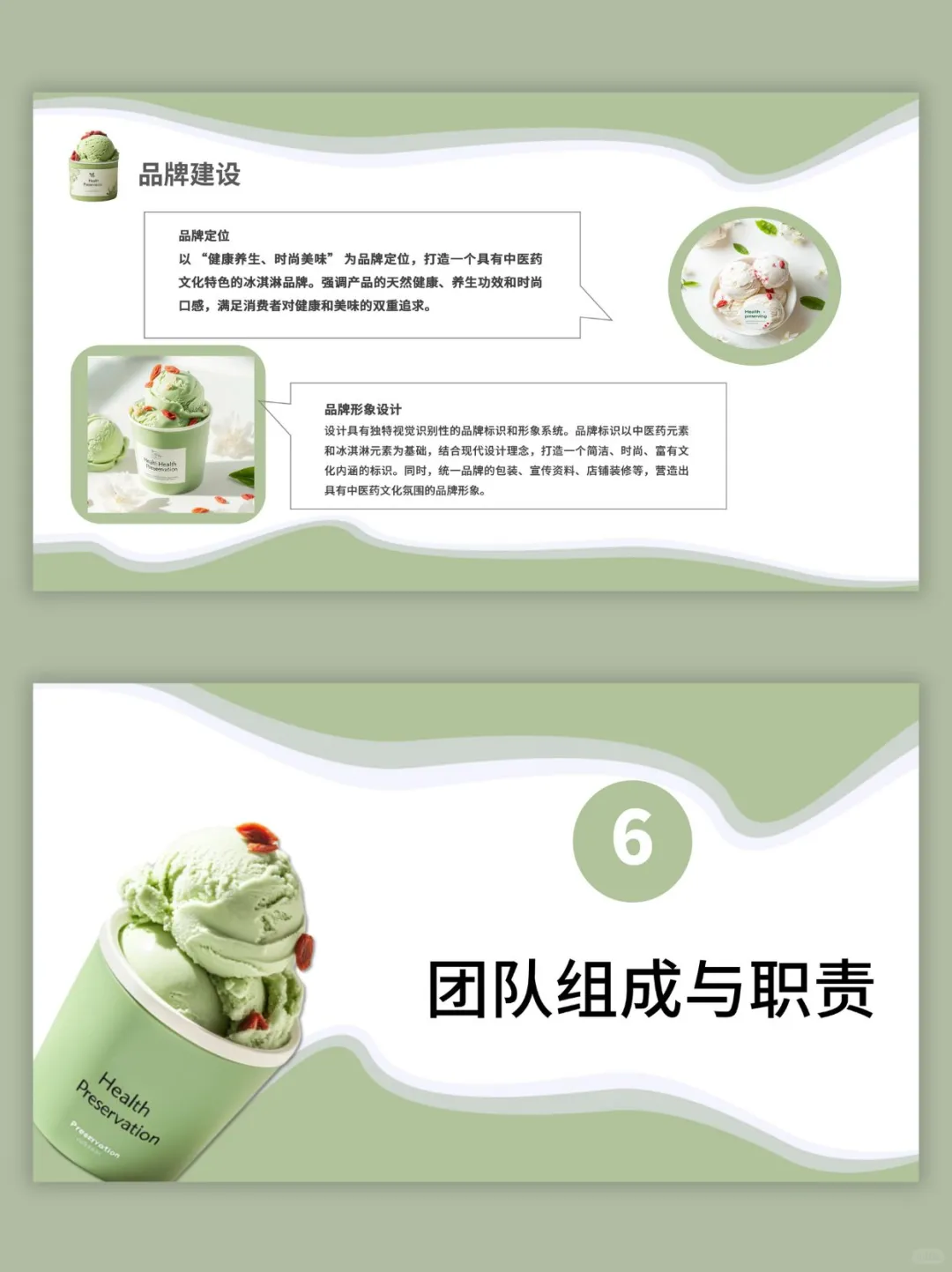 养生冰淇淋创新创业计划书ppt和word