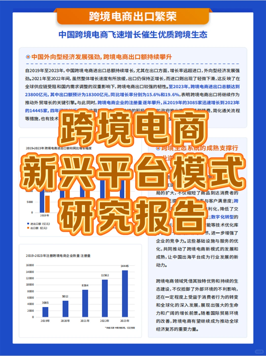 40页｜2024跨境电商新兴平台模式研究报告