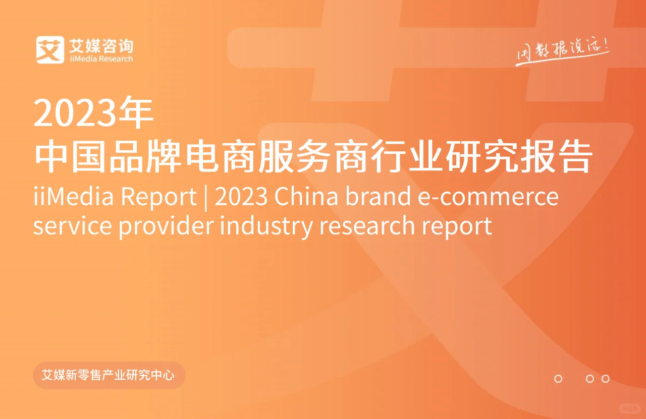 2023年中国品牌电商服务商行业研究报告