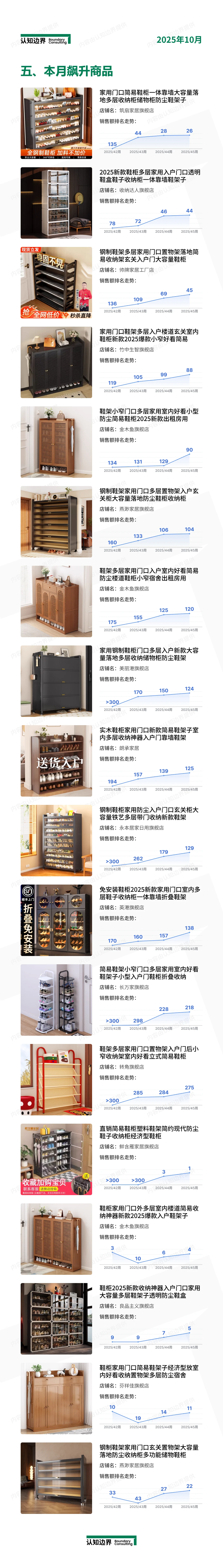 11月认知边界行业报告 鞋架 住宅家具