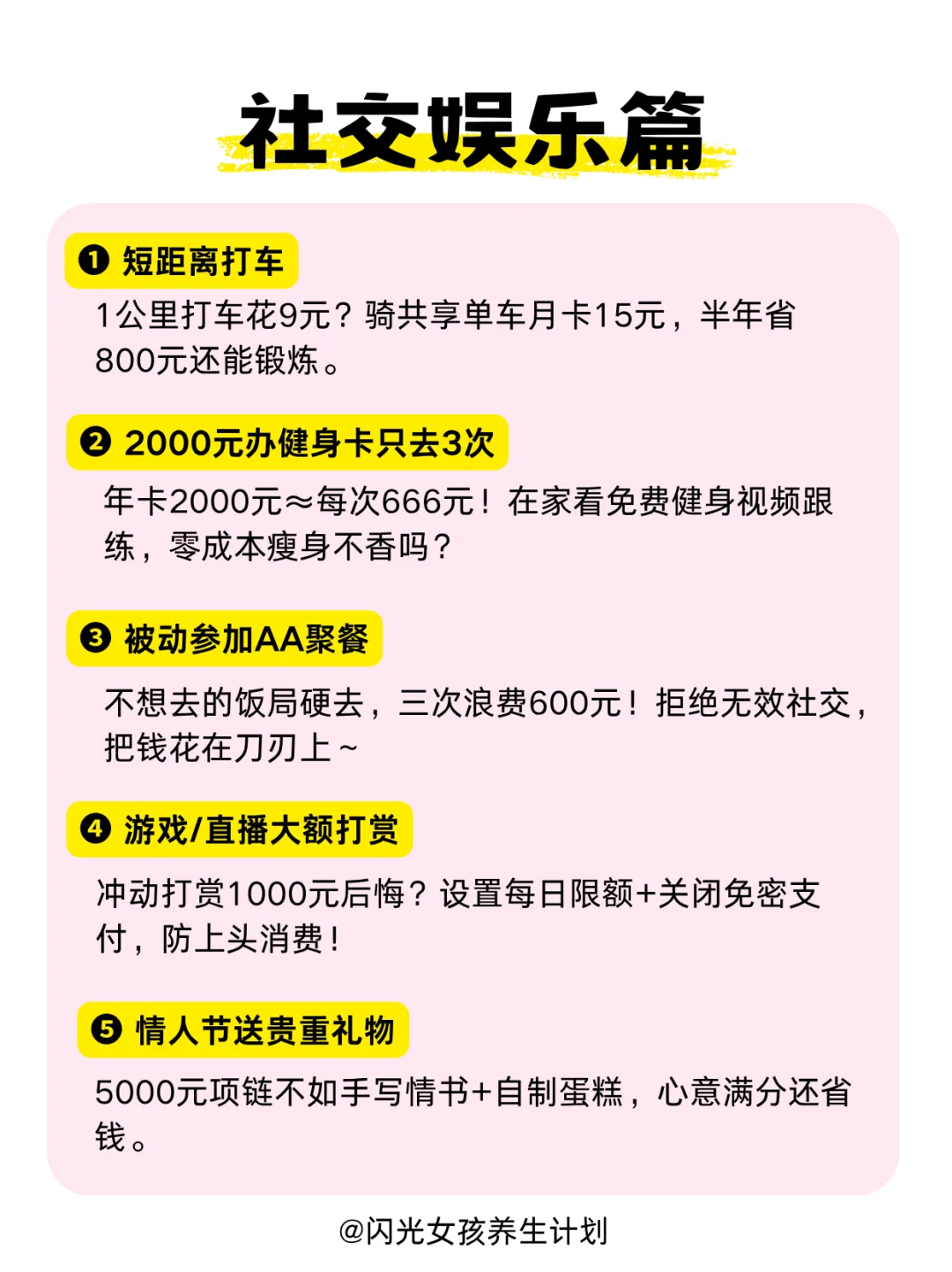 必须戒掉的25种费钱行为