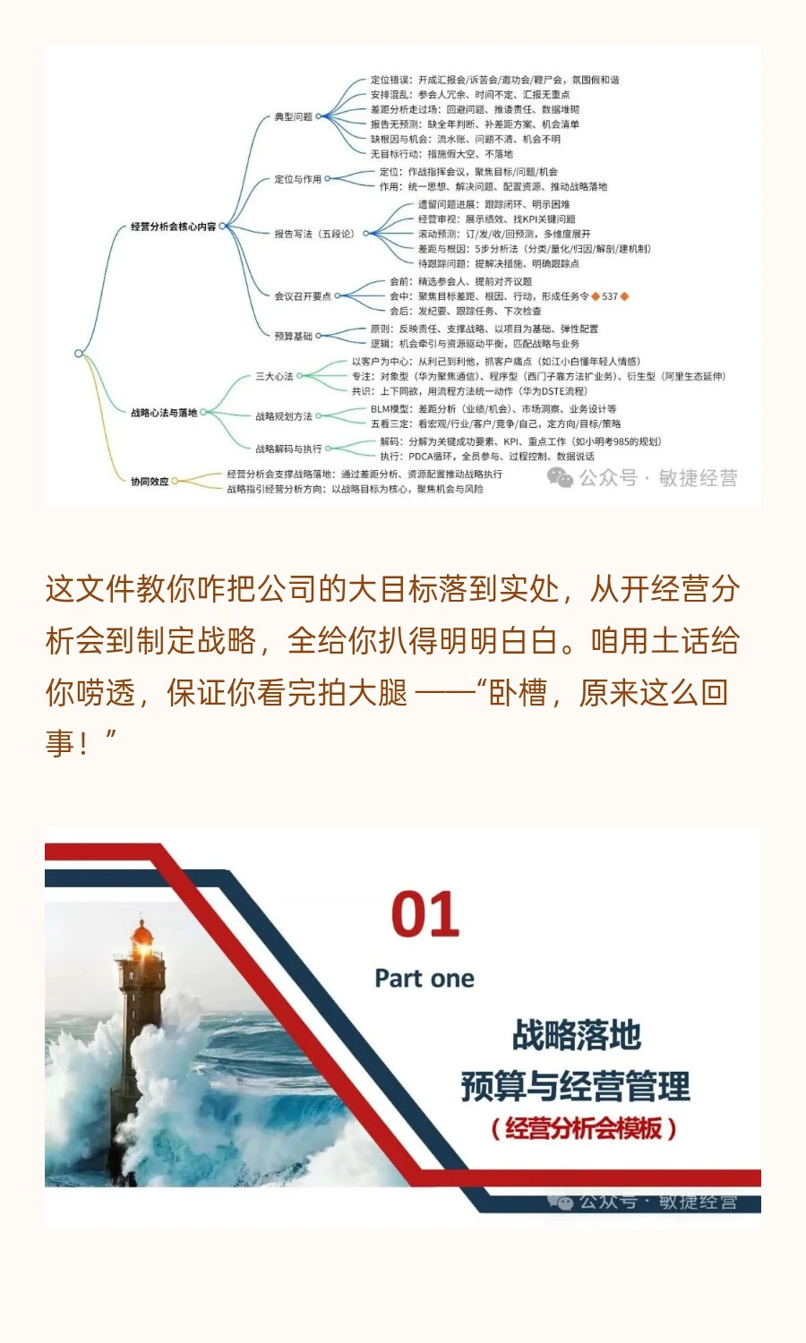 从战略到行动：经营分析会与战略协同