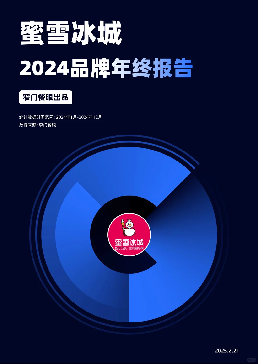 蜜雪冰城2024品牌年终报告