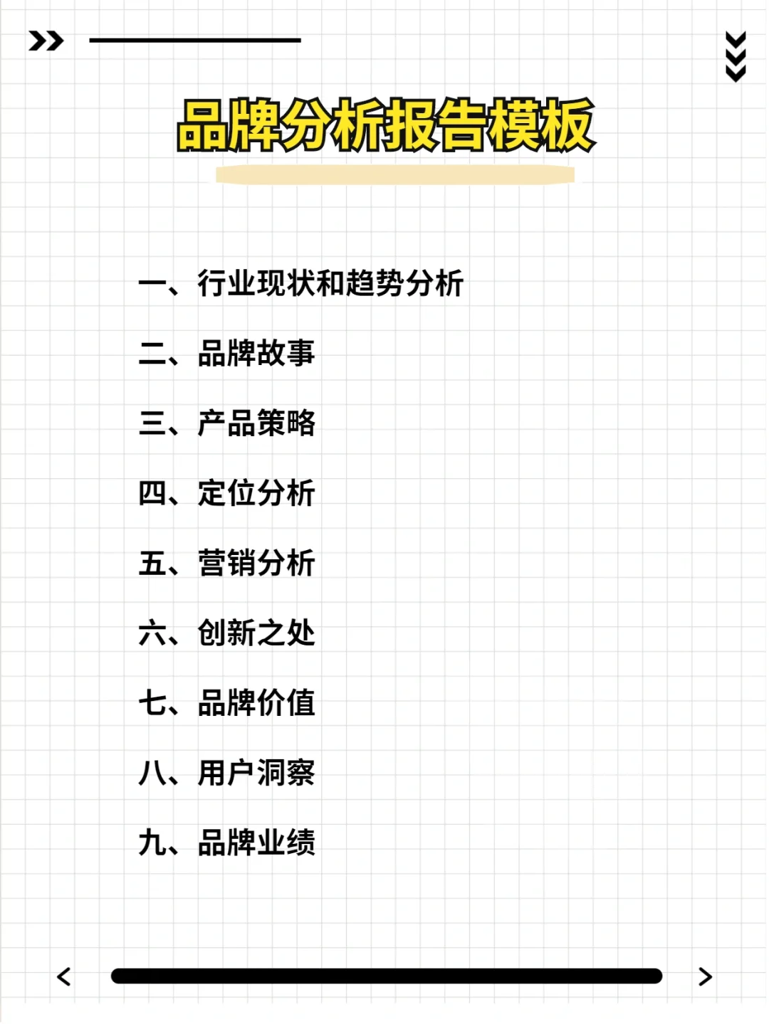 如何写出高水准的品牌分析报告?万能模