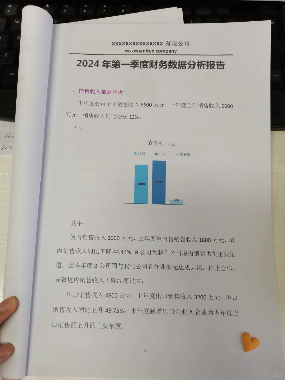 季度财务数据分析报告来了，终于可以交差了