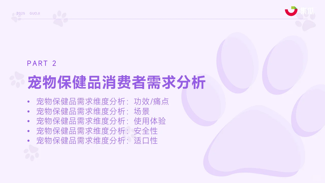 2025 宠物保健品市场趋势报告