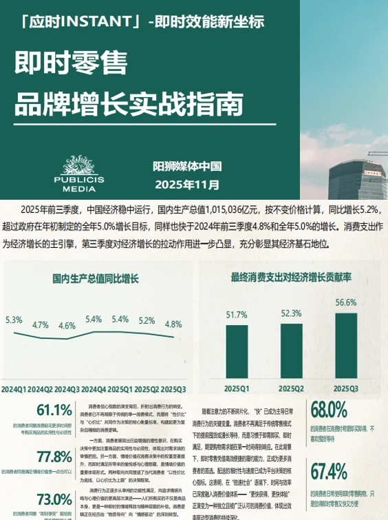 干货满满的2025即时零售增长指南，速来看‼️