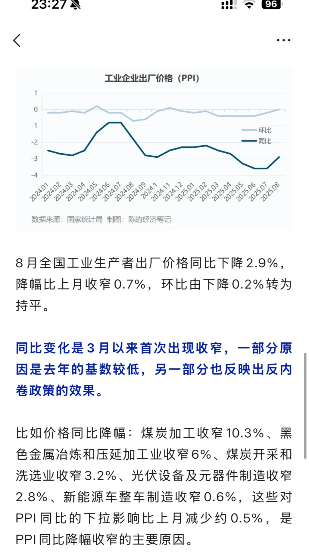 通缩拉锯战：最新物价数据情况